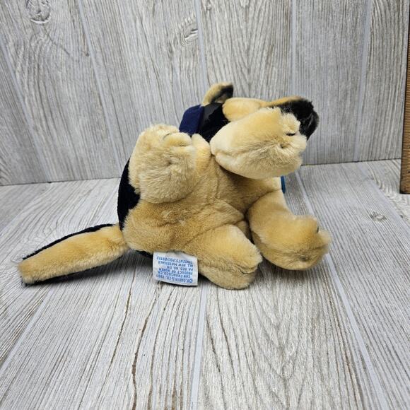 Vintage 1987 Dakin German Shepherd Police Dog Plush Stuffed Animal Toy Korea - Picture 9 of 10